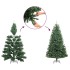 Árboles de Navidad artificiales 2 uds 100 LED verde 120
