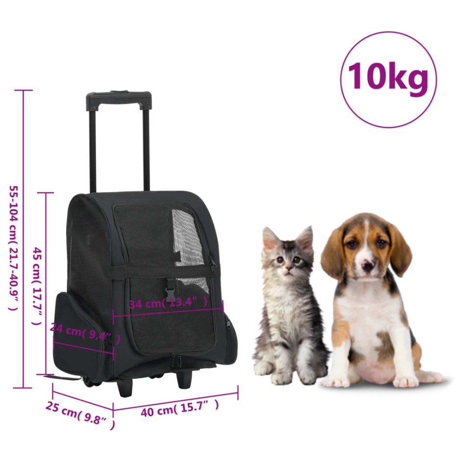 Carro plegable para mascotas multiusos