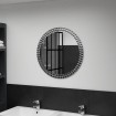 Espejo de pared de vidrio templado 60 cm