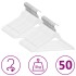 Juego de perchas ropa 50 uds antideslizantes madera dura