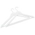 Juego de perchas ropa 50 uds antideslizantes madera dura