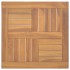 Tablero de mesa cuadrado madera maciza de teca 50x50x2,5