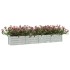 Arriate de acero galvanizado plateado 320x40x45