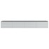 Arriate de acero galvanizado plateado 320x40x45