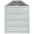 Arriate de acero galvanizado plateado 320x40x45