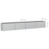 Arriate de acero galvanizado plateado 320x40x45