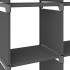 Estantería de 15 cubos de tela gris 103x30x175,5