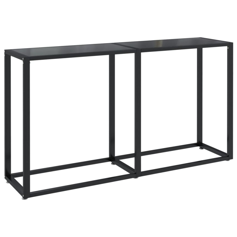 Mesa consola vidrio templado negro