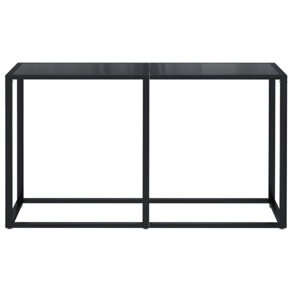 Mesa consola vidrio templado negro