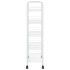 Carrito de cocina 5 niveles hierro blanco 46x26x105