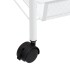 Carrito de cocina 5 niveles hierro blanco 46x26x105