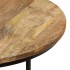 Mesas apilables 2 unidades madera rugosa de