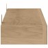 Estantes de pared 2 unidades madera maciza de teca 110x15x4
