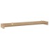 Estantes de pared 2 unidades madera maciza de teca 110x15x4