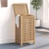 Cesto de la ropa sucia madera maciza de teca 35x25x60