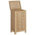 Cesto de la ropa sucia madera maciza de teca 35x25x60