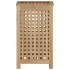 Cesto de la ropa sucia madera maciza de teca 35x25x60