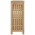 Cesto de la ropa sucia madera maciza de teca 35x25x60