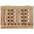 Cesto de la ropa sucia madera maciza de teca 35x25x60