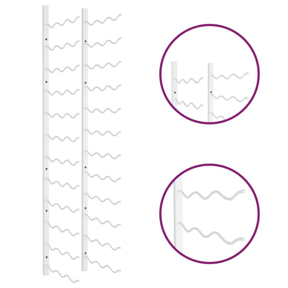 Botellero de pared para 36 botellas hierro