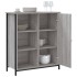 Aparador de madera de ingeniería gris Sonoma 70x30x80