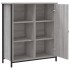 Aparador de madera de ingeniería gris Sonoma 70x30x80