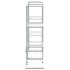 Soporte para flores de hierro blanco 94,5x25x89