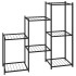 Soporte para flores de hierro negro 83x25x80