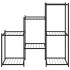 Soporte para flores de hierro negro 83x25x80