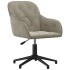 Silla de oficina giratoria de terciopelo gris