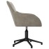 Silla de oficina giratoria de terciopelo gris