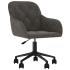 Silla de oficina giratoria de terciopelo gris