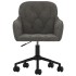 Silla de oficina giratoria de terciopelo gris
