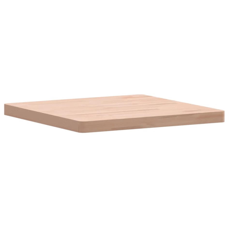 Tablero de mesa cuadrado de madera maciza de haya 60x60x4