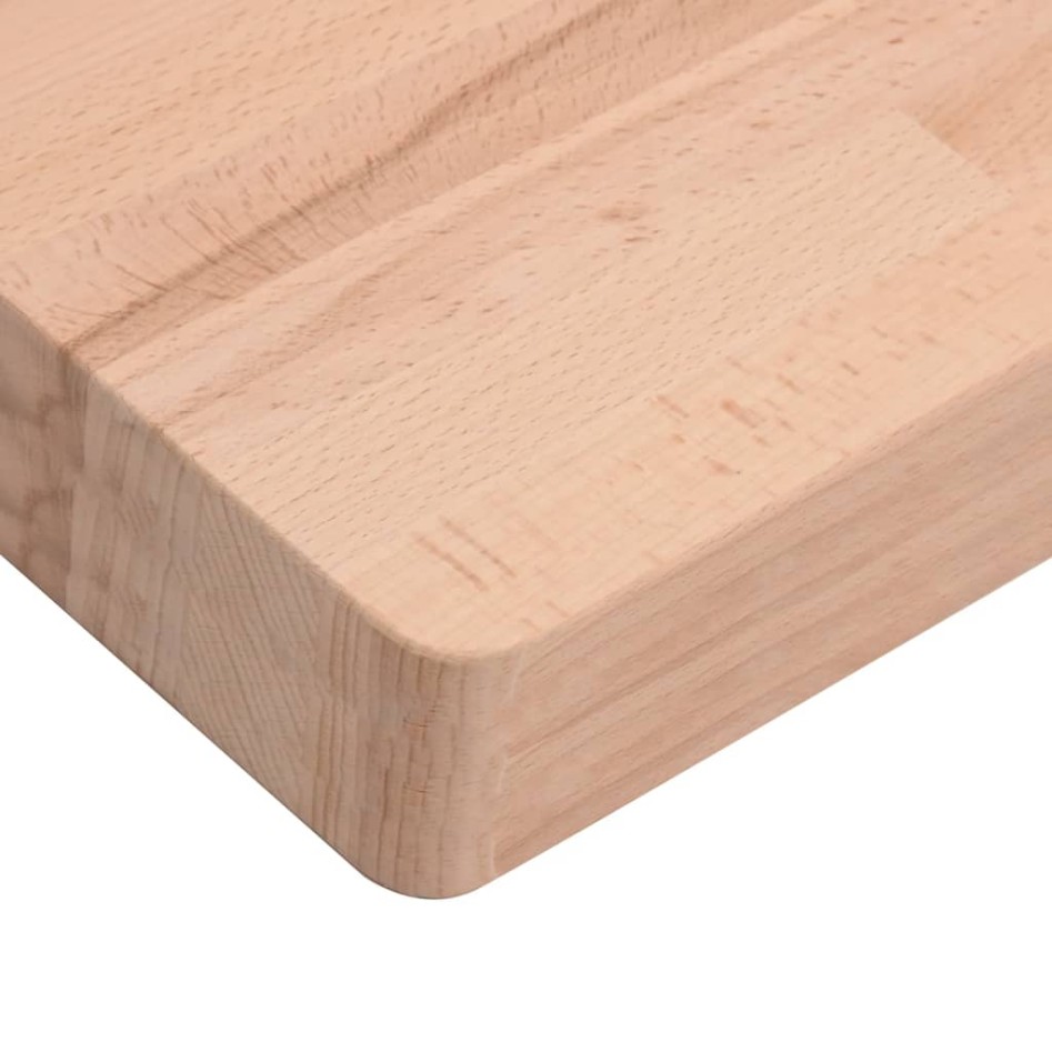 Tablero de mesa cuadrado de madera maciza de haya 60x60x4