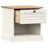 Mesita de noche VIGO madera maciza de pino blanco 42x35x42