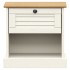 Mesita de noche VIGO madera maciza de pino blanco 42x35x42
