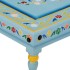 Mesa de centro madera maciza de mango turquesa pintada a