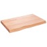 Estante pared madera roble tratada marrón claro 80x50x(2-6)