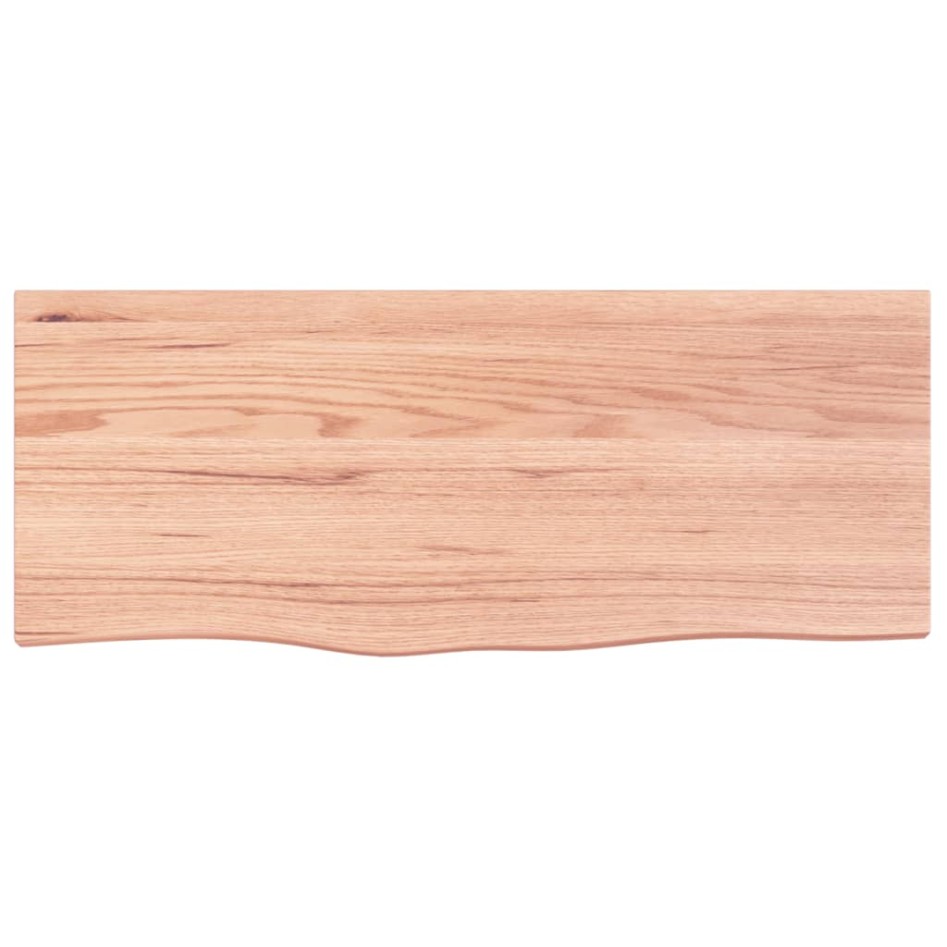 Estante pared madera roble tratada marrón claro 100x40x(2-6)