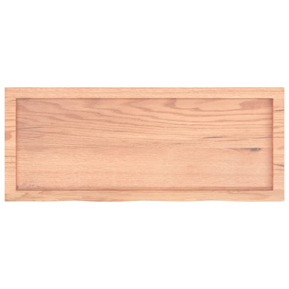 Estante pared madera roble tratada marrón claro 100x40x(2-6)