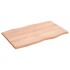 Tablero mesa madera tratada roble borde natural 80x50x2