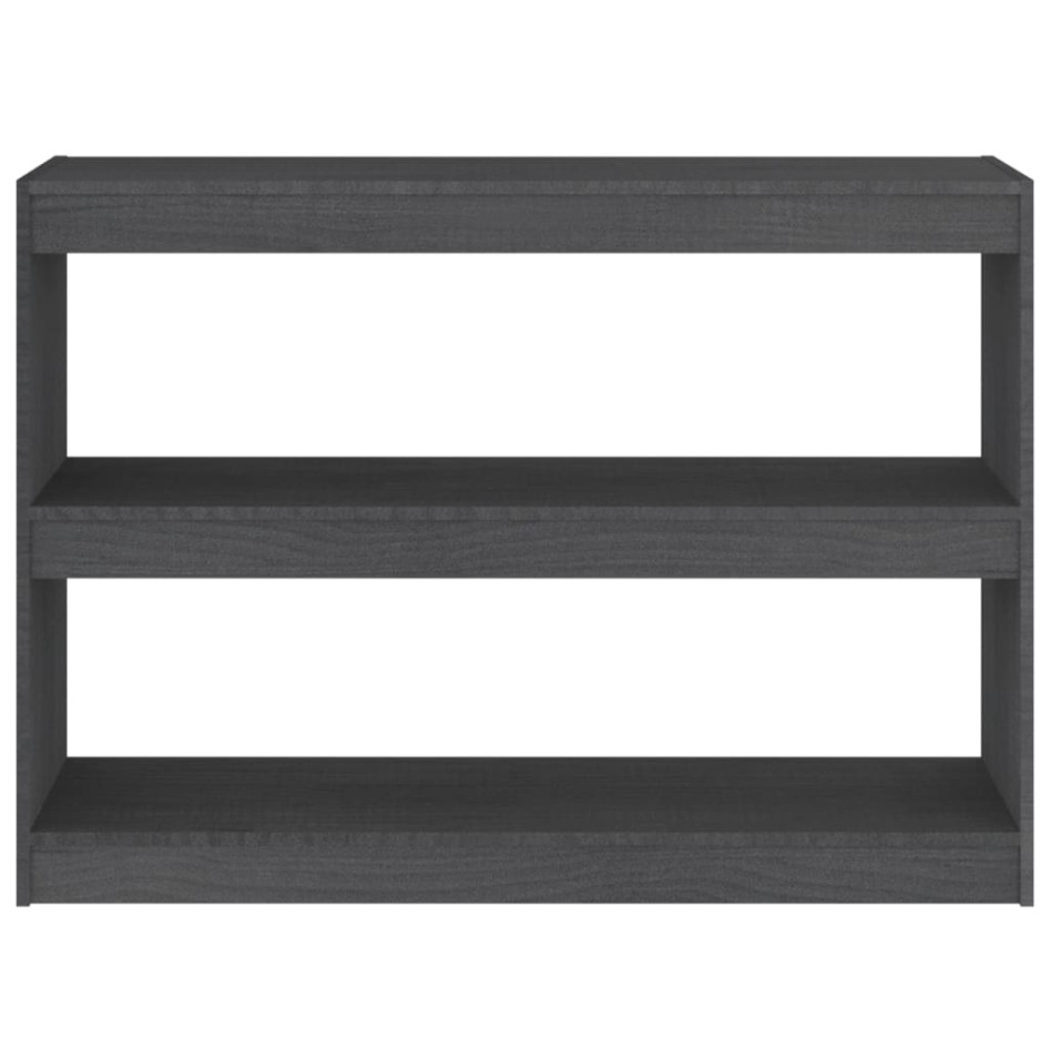 Estantería/divisor de espacios madera pino gris 100x30x71,5