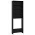 Armario de lavadora negro 64x24x190