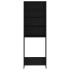 Armario de lavadora negro 64x24x190
