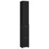 Armario de baño madera contrachapada negro 25x26,5x170