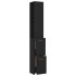 Armario de baño madera contrachapada negro 25x26,5x170