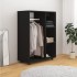 Armario de madera de ingeniería negro 80x40x110