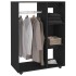 Armario de madera de ingeniería negro 80x40x110