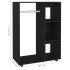 Armario de madera de ingeniería negro 80x40x110
